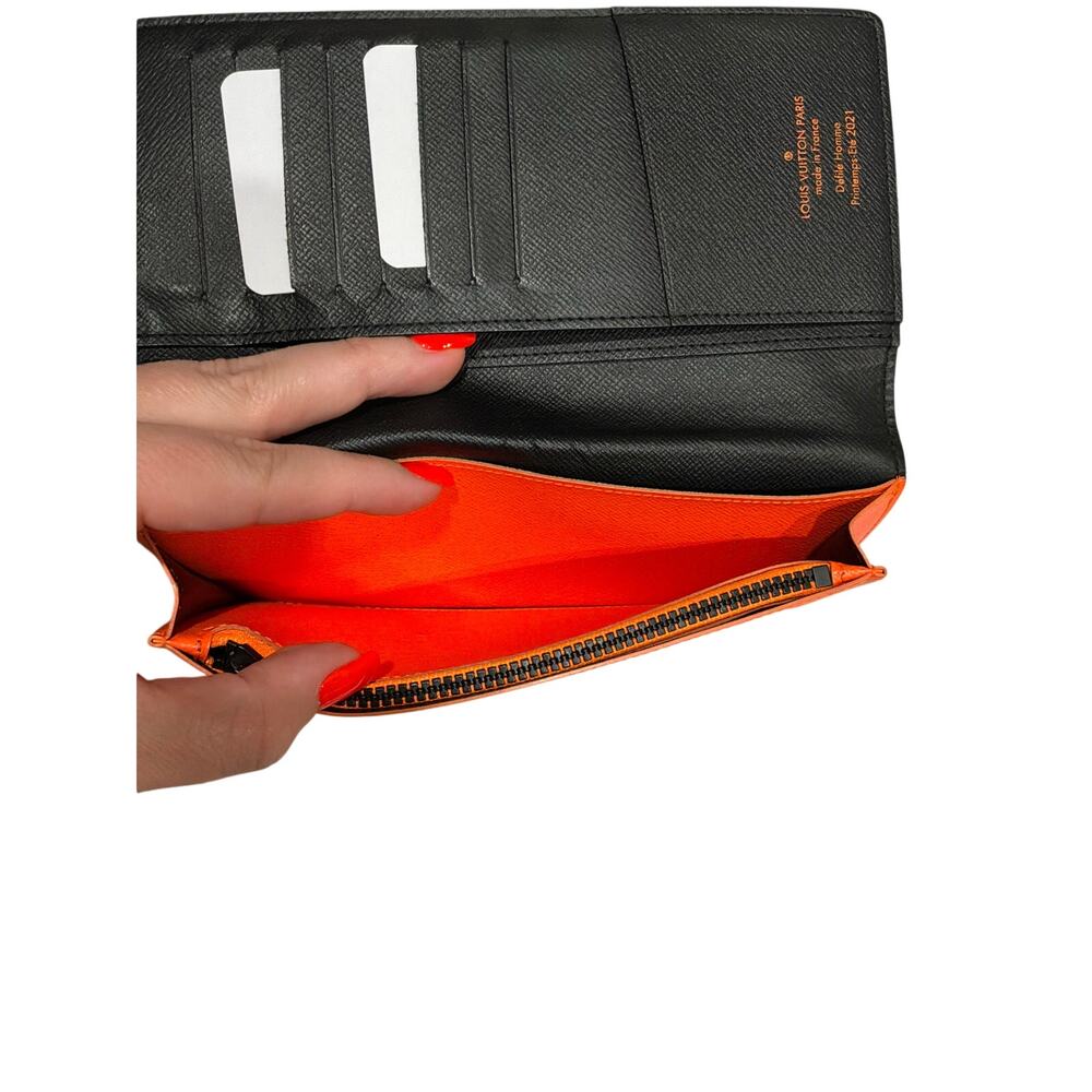 Louis Vuitton Brazza Wallet LV Friends Virgil Abloh Zoooom Monogram TA5220 - Picture 11 of 12